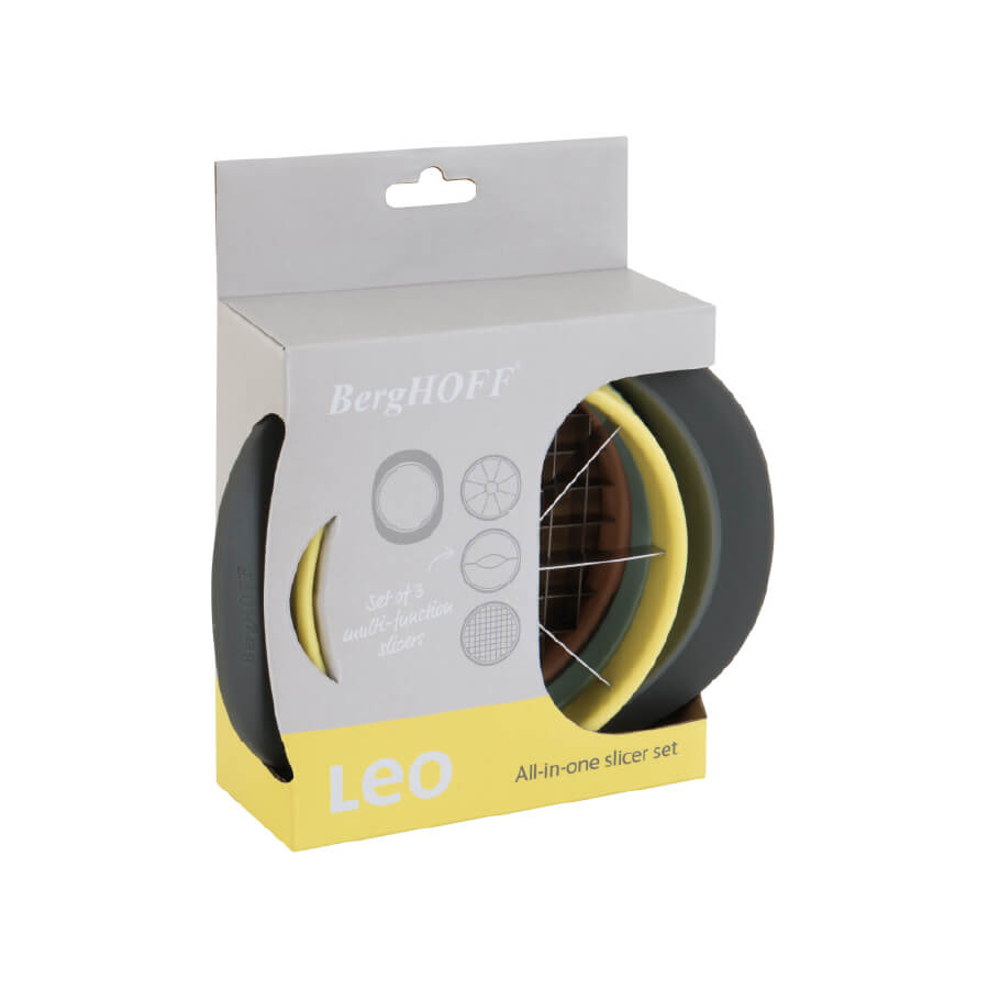 ชุดสไลซ์หั่นผักผลไม้ สแตนเลสสตีล BergHOFF รุ่น Leo ทนทาน 13 ซม. สีเทา  3950020